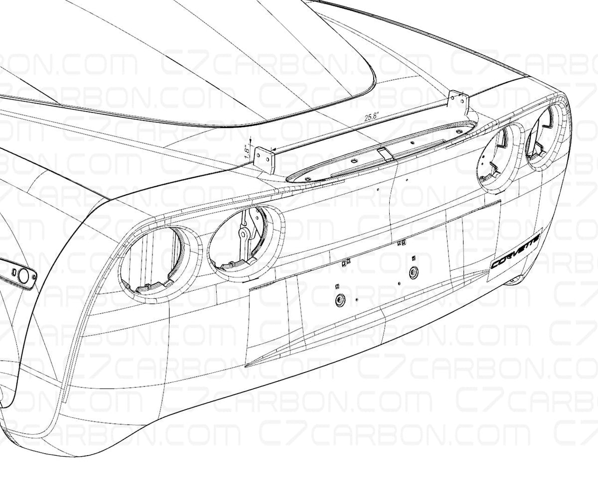 Chassis Mount | Corvette C5 (1997-2004) | Rear Wing Support image 4