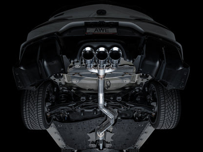 AWE Track Edition Exhaust for DE5 Integra Type-S - Triple Chrome Silver Tips image 10
