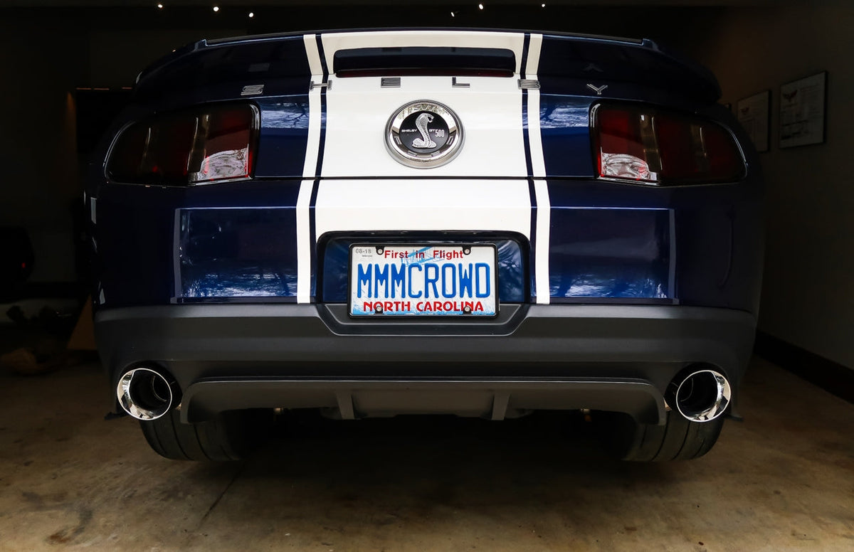 AWE Track Edition Axle-back Exhaust for the S197 Ford Mustang GT - Chrome Silver Tips image 3