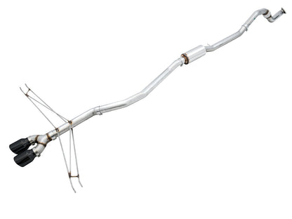 AWE Track Edition Exhaust for 10th Gen Civic Si Coupe / Sedan (includes Front Pipe) - Dual Diamond Black Tips image 1