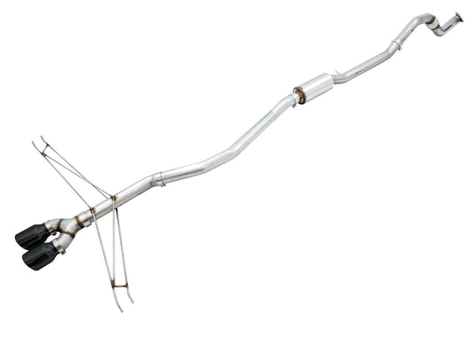 AWE Track Edition Exhaust for 10th Gen Civic Si Coupe / Sedan (includes Front Pipe) - Dual Diamond Black Tips image 1