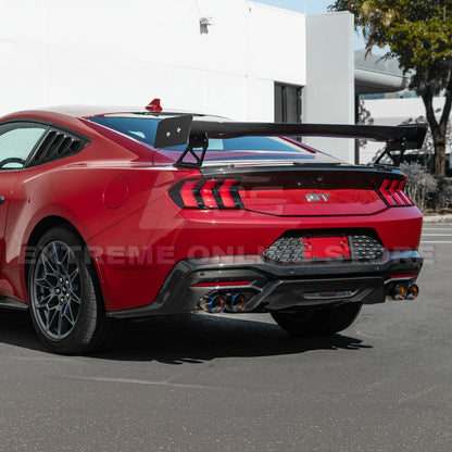 2024+ Ford Mustang V2 Package Carbon Fiber Rear Bumper Diffuser image 49