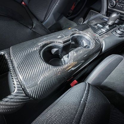 2020-Up Toyota Supra Carbon Fiber Center Console Panel Cover image 1