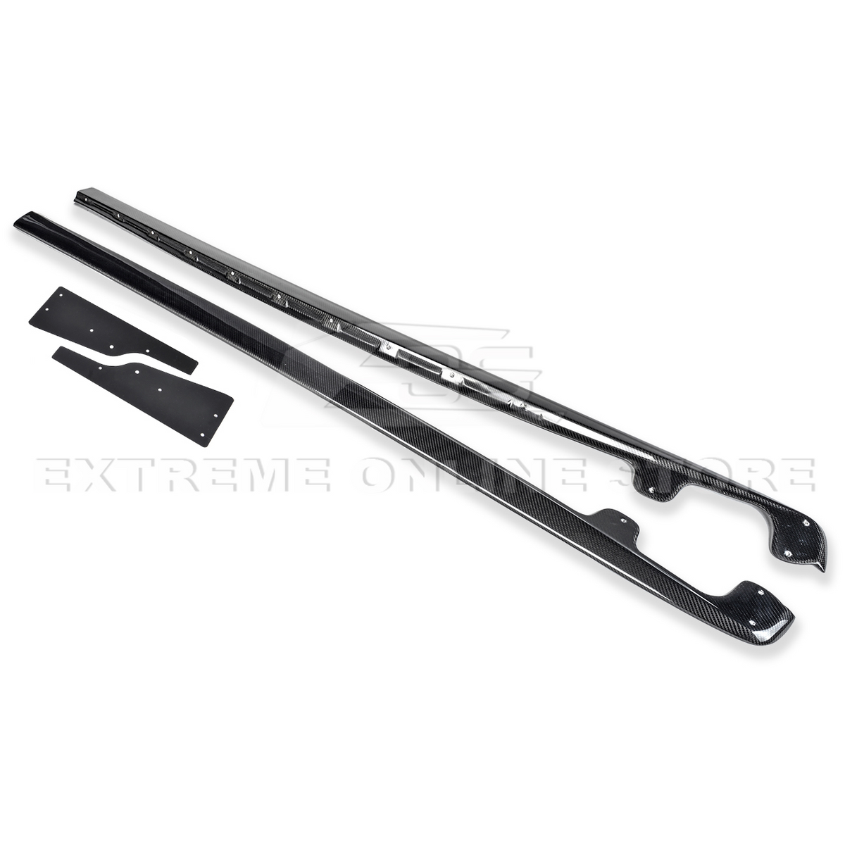 Corvette C6 Base Model Extended Front Splitter Lip Side Skirts Rocker Panels image 62