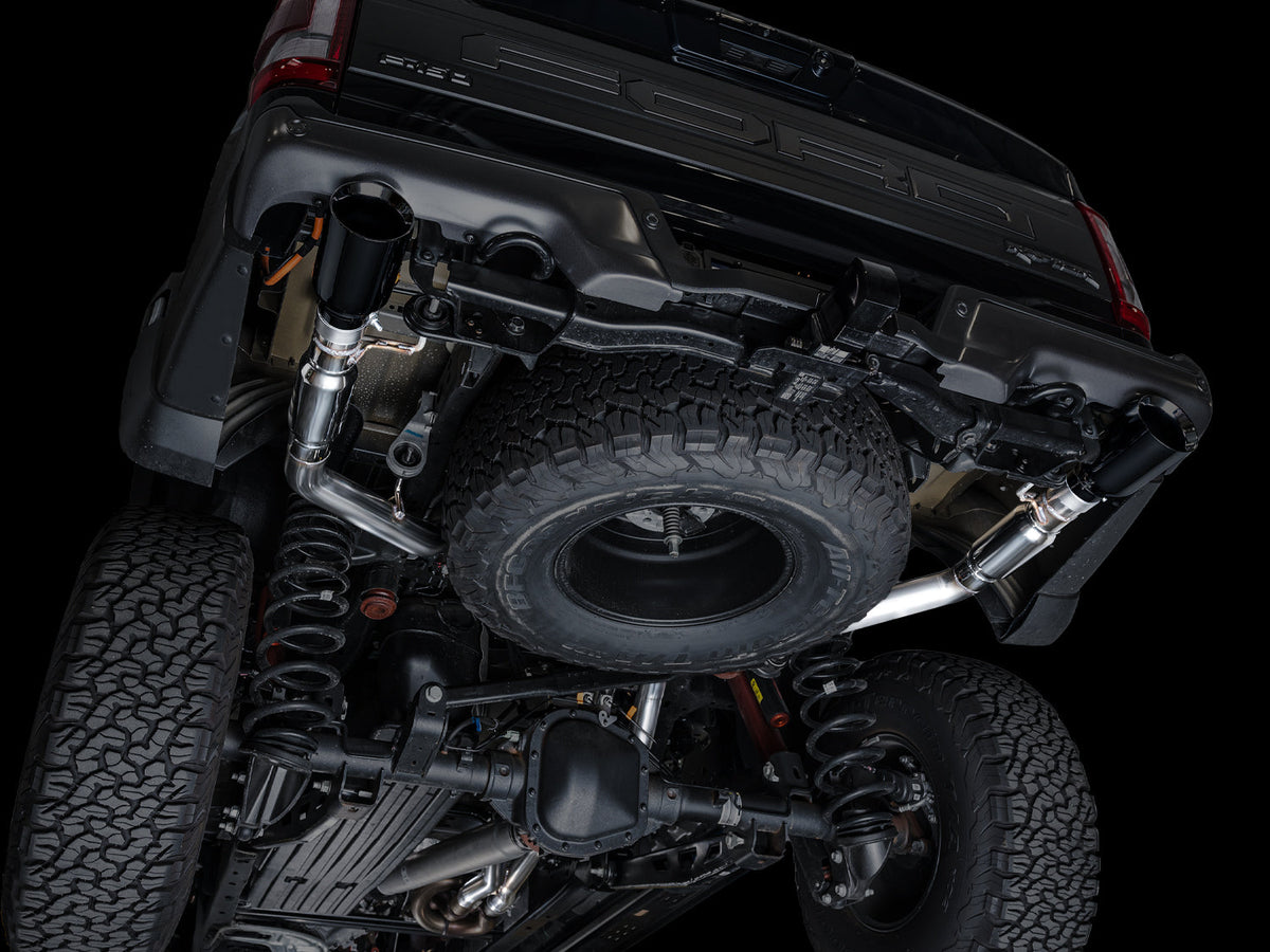 AWE SwitchPath™ Exhaust for Gen 3 Raptor - Diamond Black Tip image 2