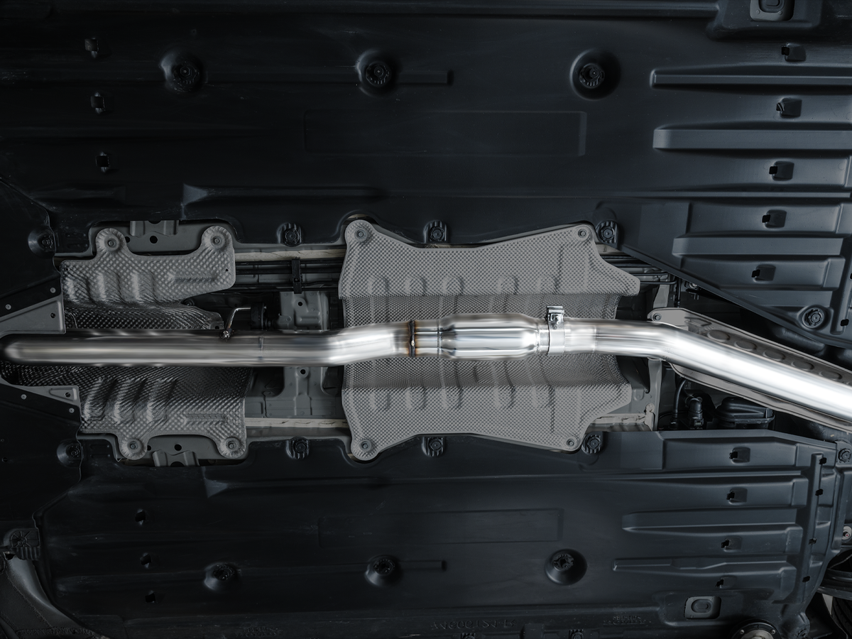 AWE Touring Edition Exhaust for FE1 Civic Si/DE4 Acura Integra - Chrome Silver Tips image 6