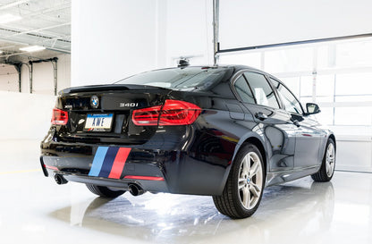 AWE Touring Edition Axle Back Exhaust for BMW F3X 340i / 440i - Diamond Black Tips (90mm) image 2