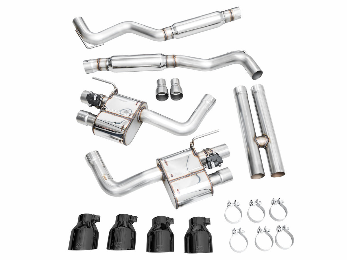 AWE SwitchPath™ Exhaust for S650 Ford Mustang Dark Horse - Quad Diamond Black Tips image 16