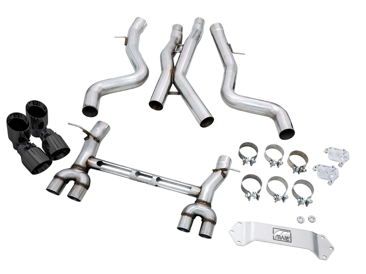 AWE Track Edition Catback Exhaust for BMW F8X M3/M4 - Diamond Black image 10