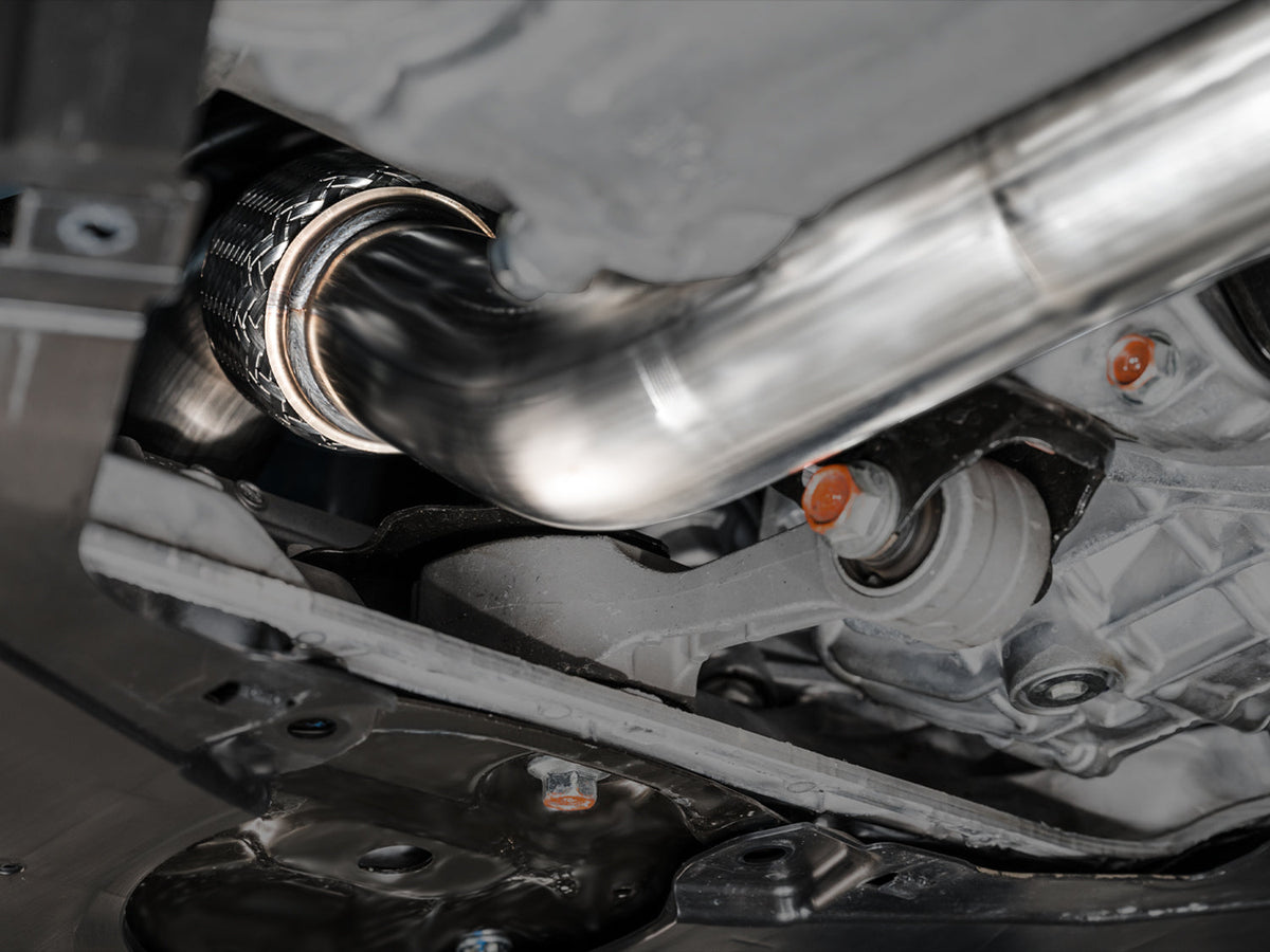 AWE Touring Edition Exhaust for FL5 Civic Type R - Triple Diamond Black Tips image 10