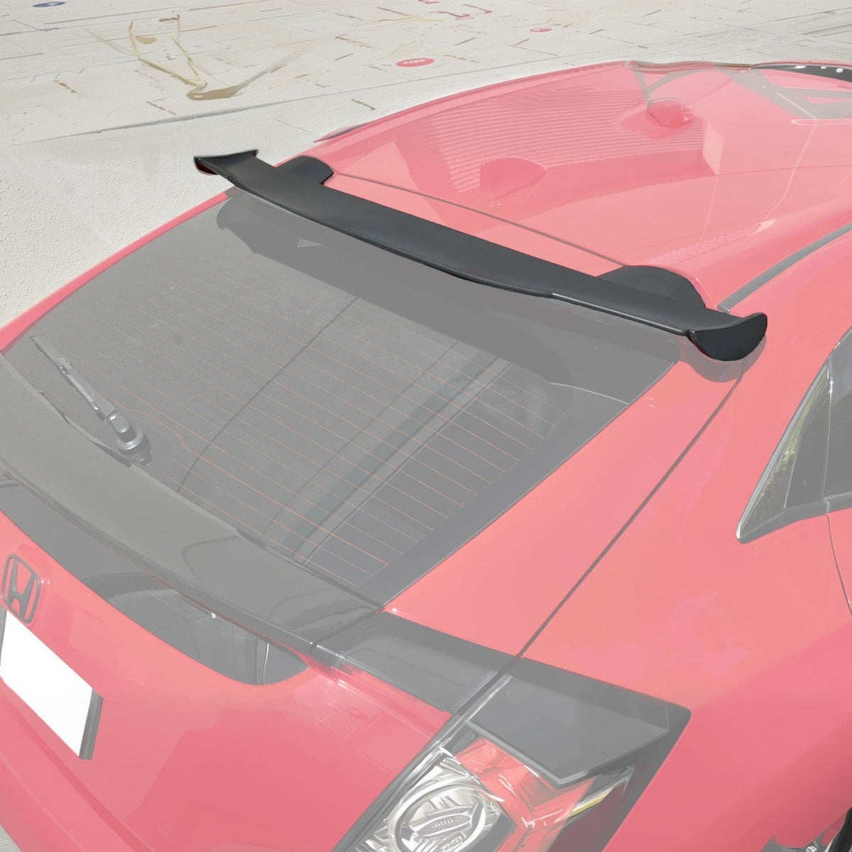 2016-21 Honda Civic Hatchback Type R Conversion Rear Spoiler W/ Spoon Roof Spoiler image 9