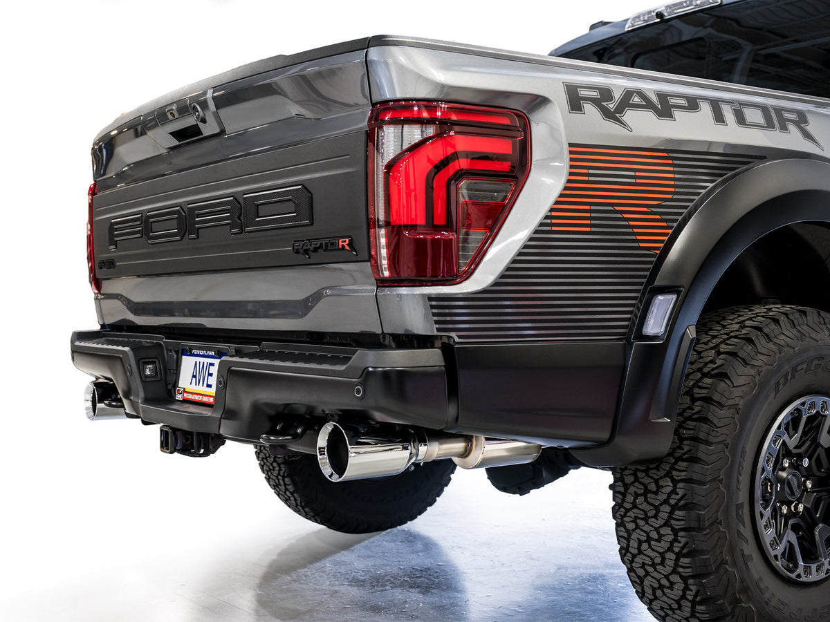 AWE SwitchPath™ Exhaust for Gen 3 Raptor R - Chrome Silver Tips image 7