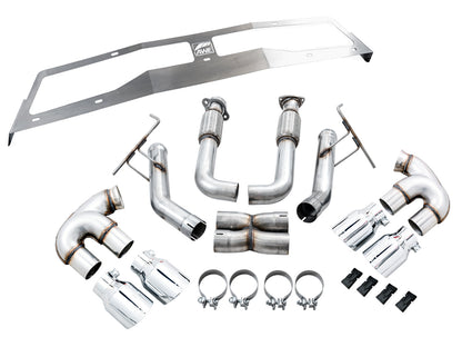 AWE Track Edition Exhaust for C8 Corvette -- Chrome Silver Tips image 6