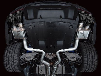 AWE SwitchPath™ Exhaust for S650 Ford Mustang Dark Horse - Quad Diamond Black Tips image 2