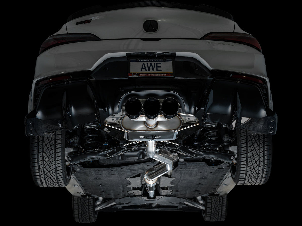 AWE Touring Edition Exhaust for DE5 Integra Type-S - Triple Diamond Black Tips image 12