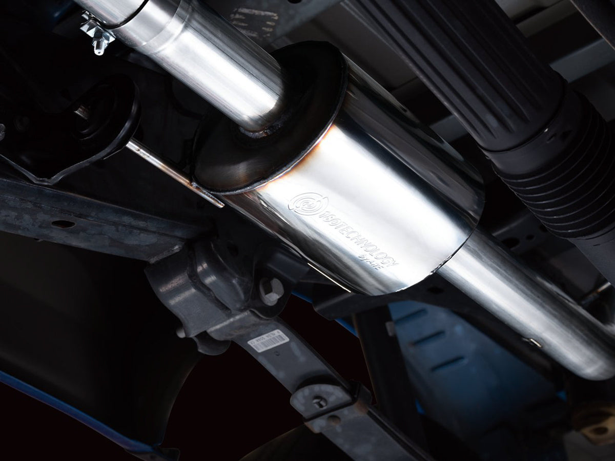AWE 0FG Dual Side Exit Exhaust for '21+ Ford F-150 - 4.5 Chrome Silver Tips image 8
