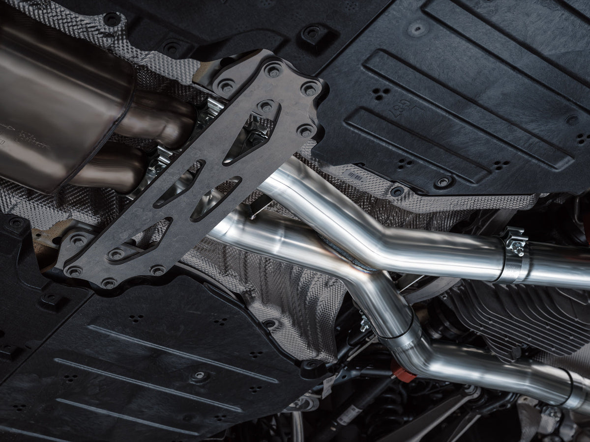 AWE Track Edition Exhaust for BMW G87 M2 - Chrome Silver Tips image 4