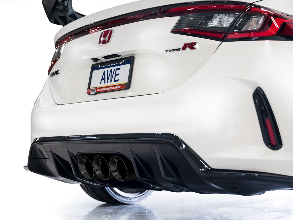 AWE Track Edition Exhaust for FL5 Civic Type R - Triple Diamond Black Tips image 16