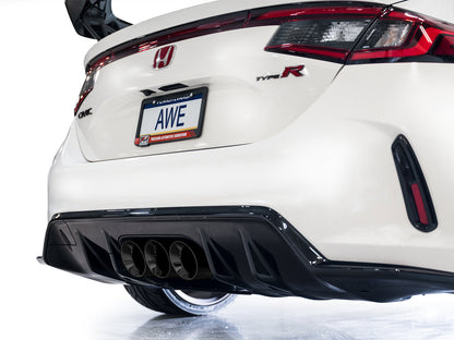 AWE Track Edition Exhaust for FL5 Civic Type R - Triple Diamond Black Tips image 16
