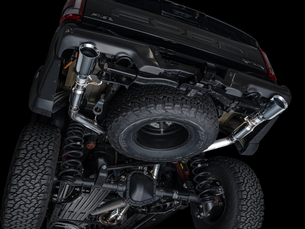 AWE SwitchPath™ Exhaust for Gen 3 Raptor - Chrome Silver Tips image 2