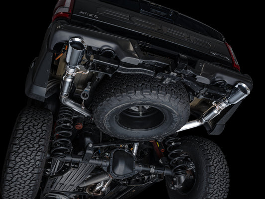 AWE SwitchPath™ Exhaust for Gen 3 Raptor - Chrome Silver Tips image 2