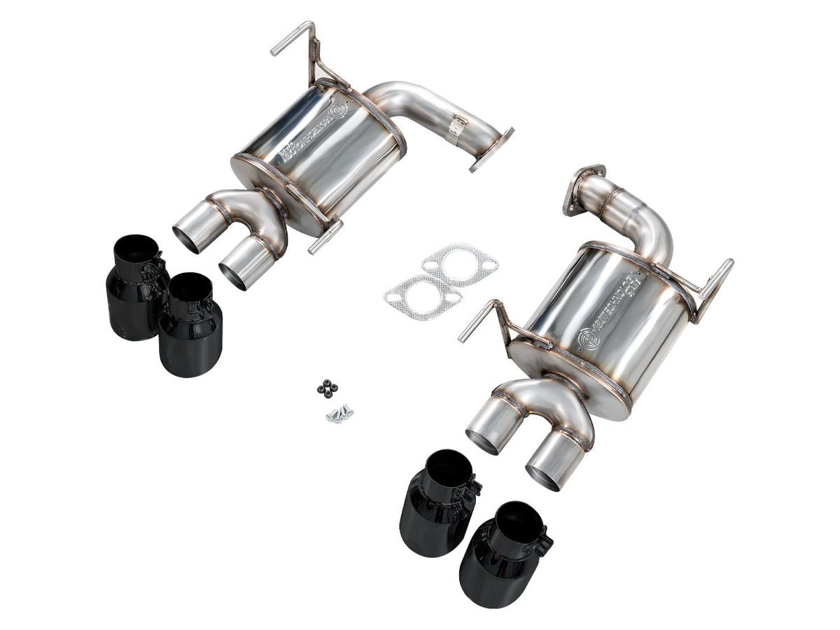AWE Touring Edition Axleback Exhaust for VB Subaru WRX - Diamond Black Tips image 11