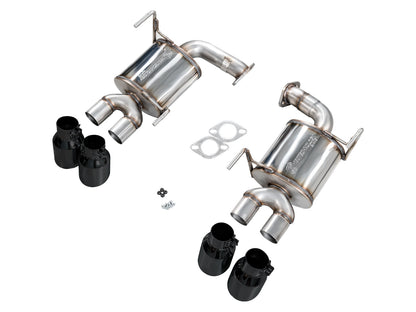 AWE Touring Edition Axleback Exhaust for VB Subaru WRX - Diamond Black Tips image 11
