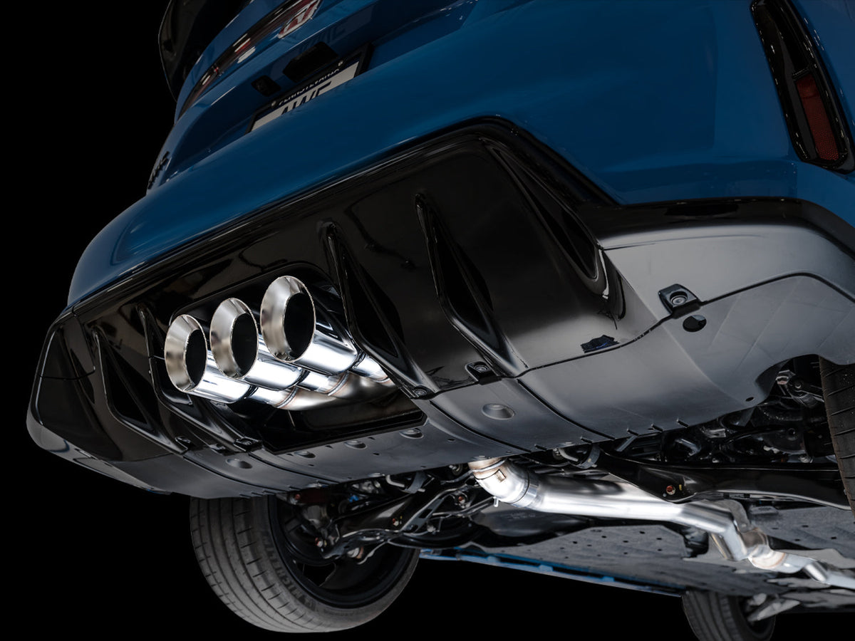 AWE Touring Edition Exhaust for FL5 Civic Type R - Triple Chrome Silver Tips image 14