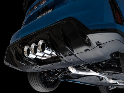 AWE Touring Edition Exhaust for FL5 Civic Type R - Triple Chrome Silver Tips image 14