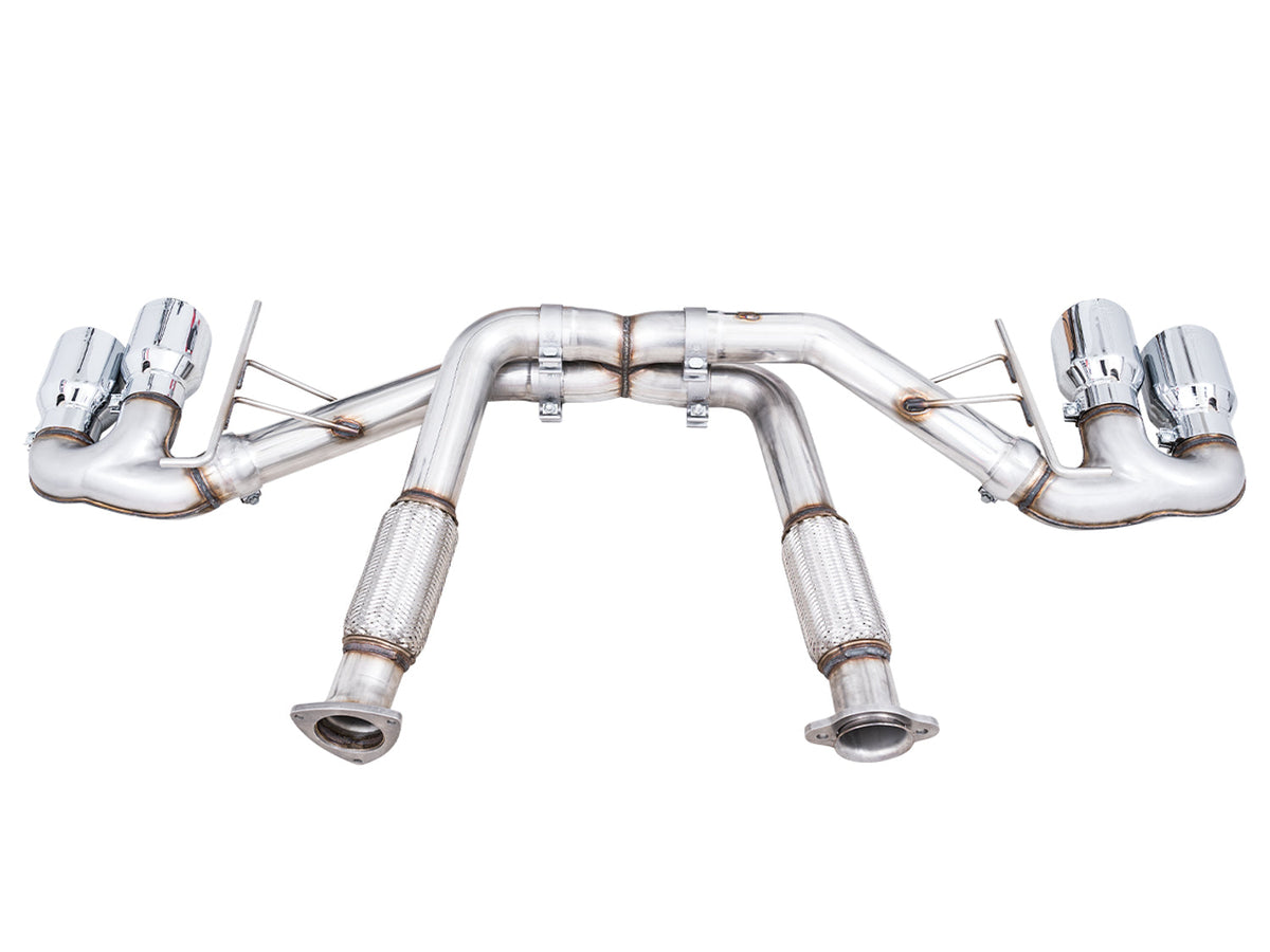 AWE Track Edition Exhaust for C8 Corvette -- Chrome Silver Tips image 5