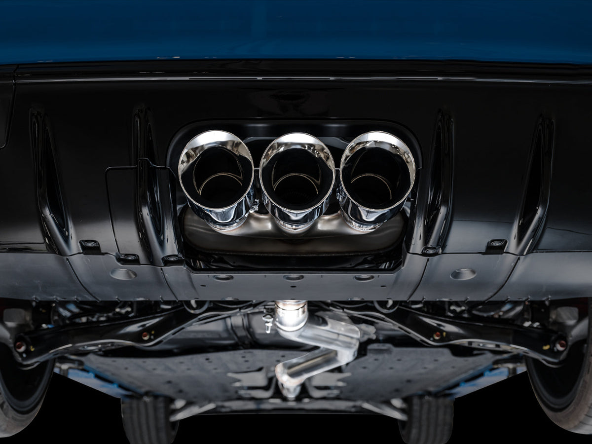 AWE Touring Edition Exhaust for FL5 Civic Type R - Triple Chrome Silver Tips image 15