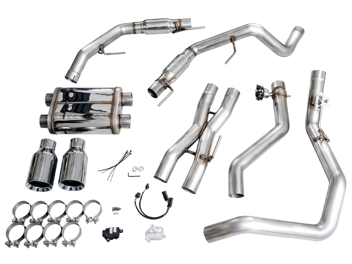 AWE SwitchPath™ Exhaust for Gen 3 Raptor - Chrome Silver Tips image 14