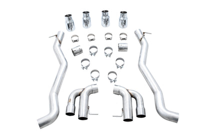 AWE Track Edition Axleback Exhaust for BMW F90 M5 - Chrome Silver Tips image 3