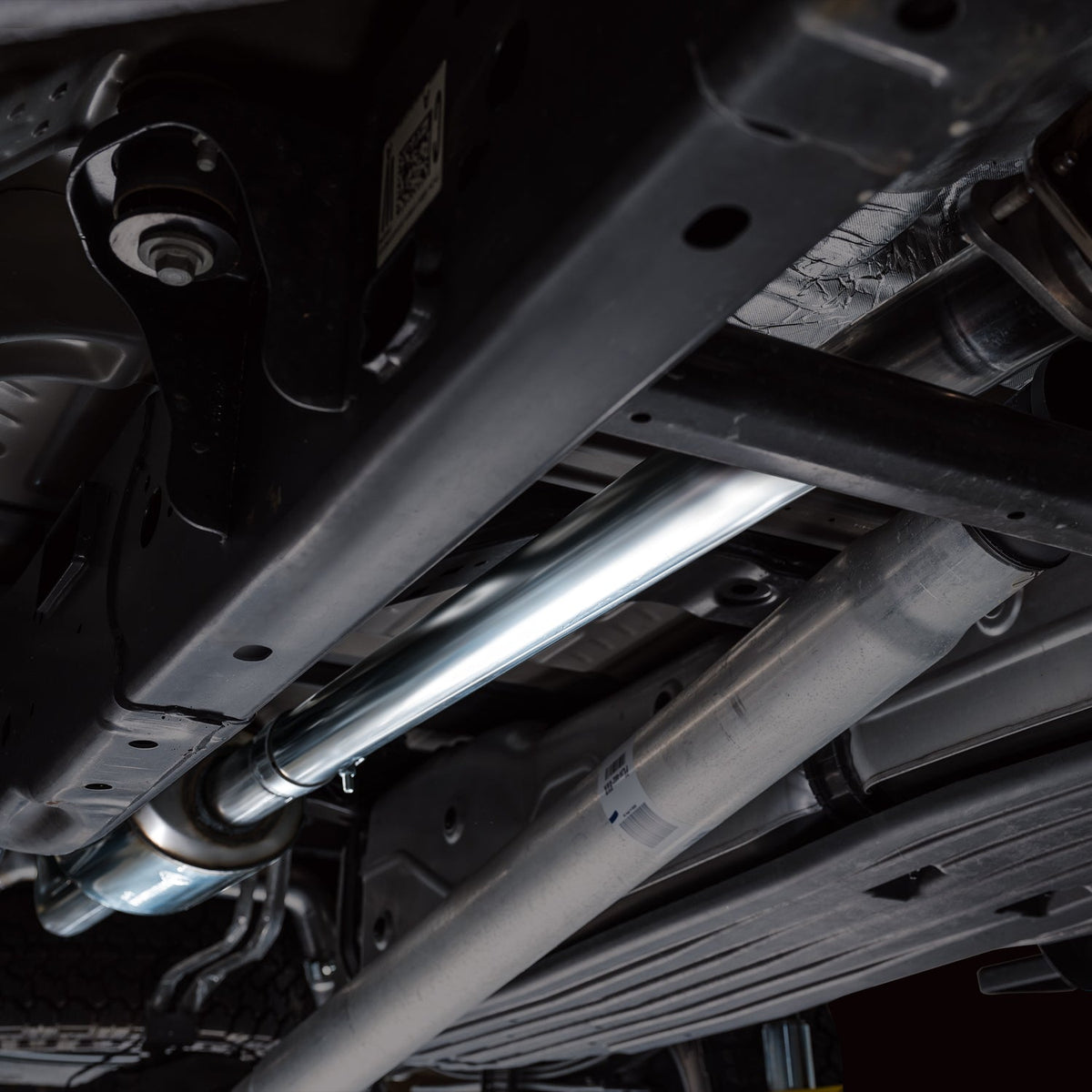 AWE 0FG Non-Resonated Catback for '21+ Ford F-150 Tremor (With Bumper Cutouts) - Diamond Black Tips image 8