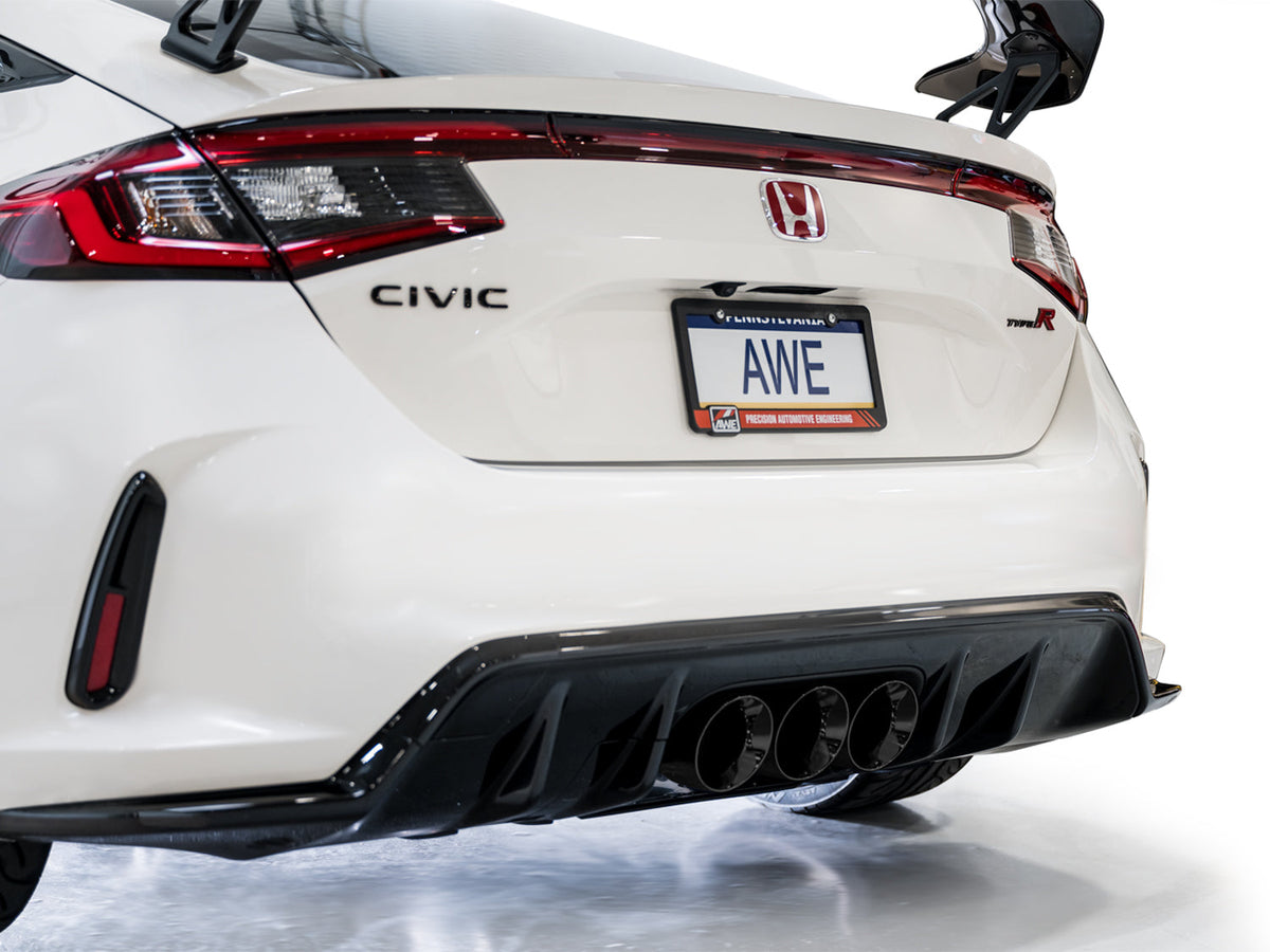 AWE Touring Edition Exhaust for FL5 Civic Type R - Triple Diamond Black Tips image 22