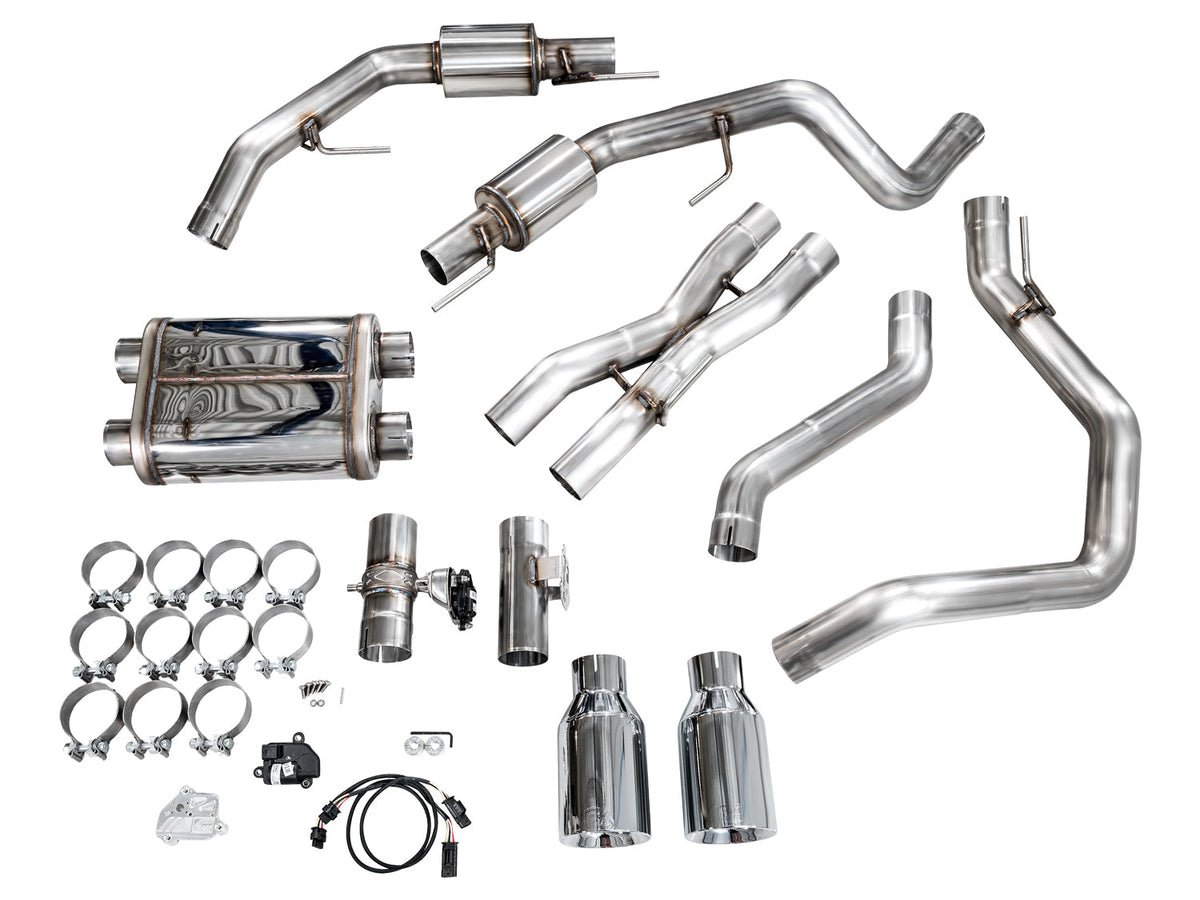 AWE SwitchPath™ Exhaust for Gen 3 Raptor R - Chrome Silver Tips image 16