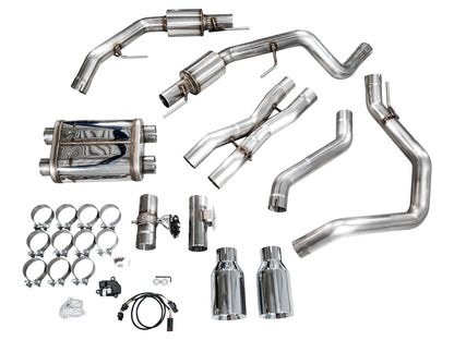 AWE SwitchPath™ Exhaust for Gen 3 Raptor R - Chrome Silver Tips image 16