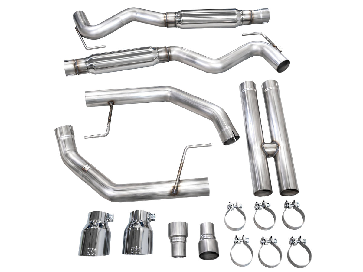 AWE Track Edition Exhaust for S650 Ford Mustang GT Fastback - Dual Chrome Silver Tips image 9