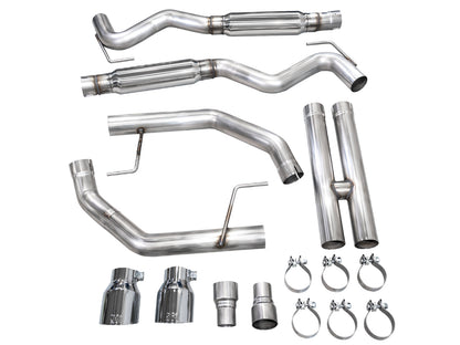 AWE Track Edition Exhaust for S650 Ford Mustang GT Fastback - Dual Chrome Silver Tips image 9