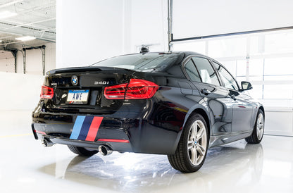 AWE Touring Edition Axle Back Exhaust for BMW F3X 340i / 440i - Diamond Black Tips (102mm) image 2