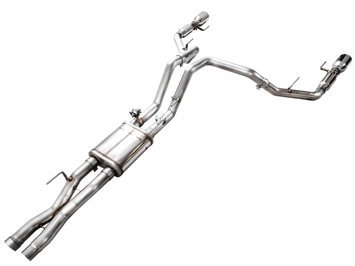 AWE SwitchPath™ Exhaust for Gen 3 Raptor - Chrome Silver Tips image 10