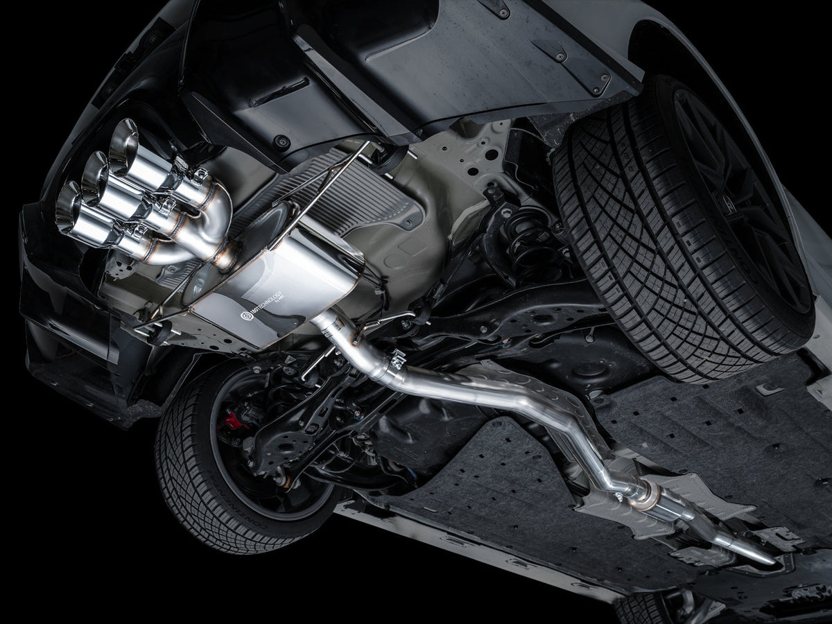 AWE Touring Edition Exhaust for DE5 Integra Type-S - Triple Chrome Silver Tips image 2