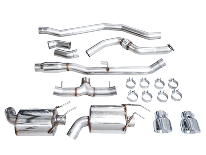 AWE Touring Edition Exhaust for FE1 Civic Si/DE4 Acura Integra - Chrome Silver Tips image 18
