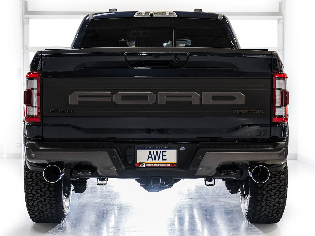 AWE SwitchPath™ Exhaust for Gen 3 Raptor - Chrome Silver Tips image 5