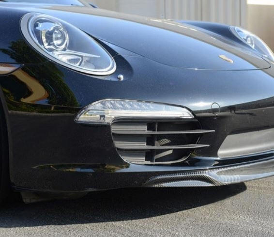 Carbon Fiber V-Style Front Spoiler lip - Porsche 991