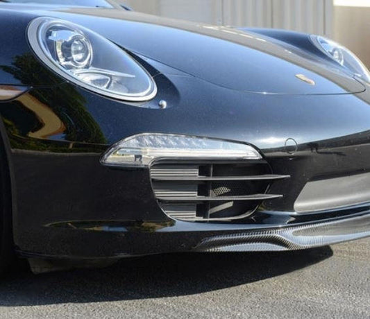 Carbon Fiber V-Style Front Spoiler lip - Porsche 991