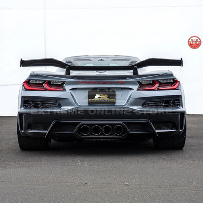 Corvette C8 Z06 W/ Z07 Package Factory Dry Carbon Fiber Rear High Wing Spoiler image 6