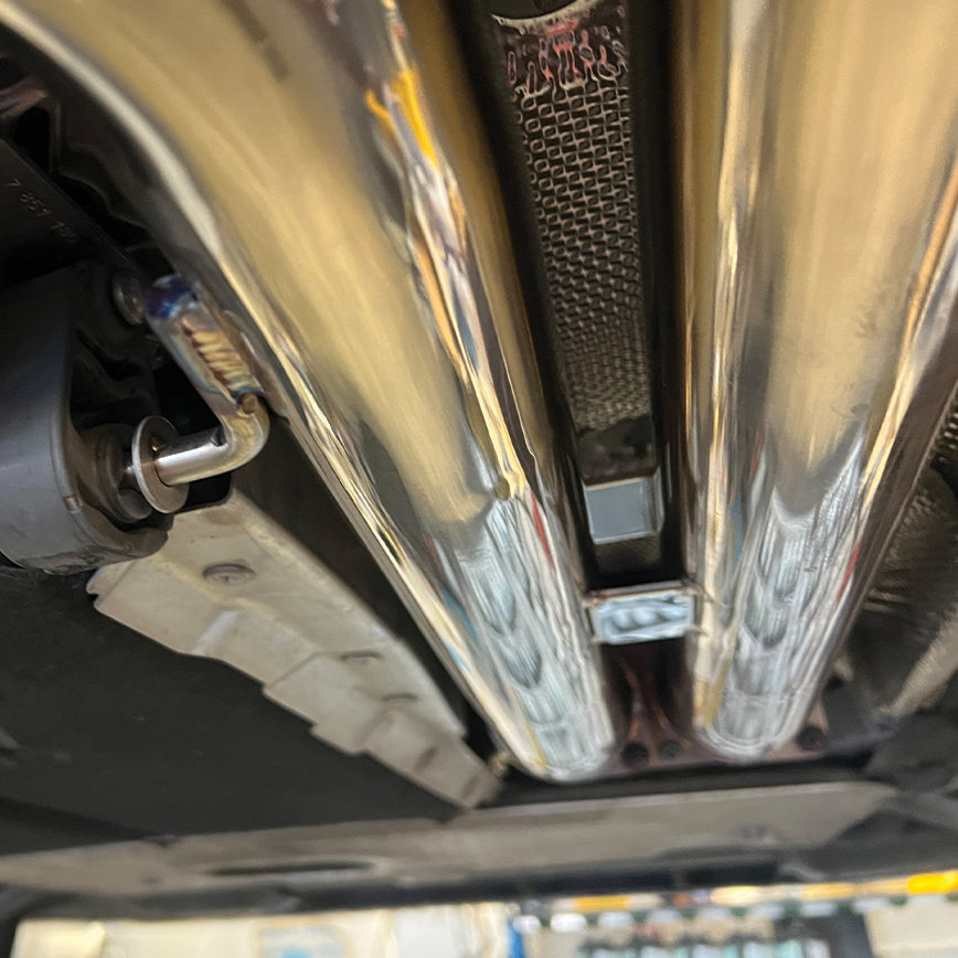 2015-2020 BMW F80 M3 F82 F83 M4 Resonated Mid Pipe Exhaust image 8