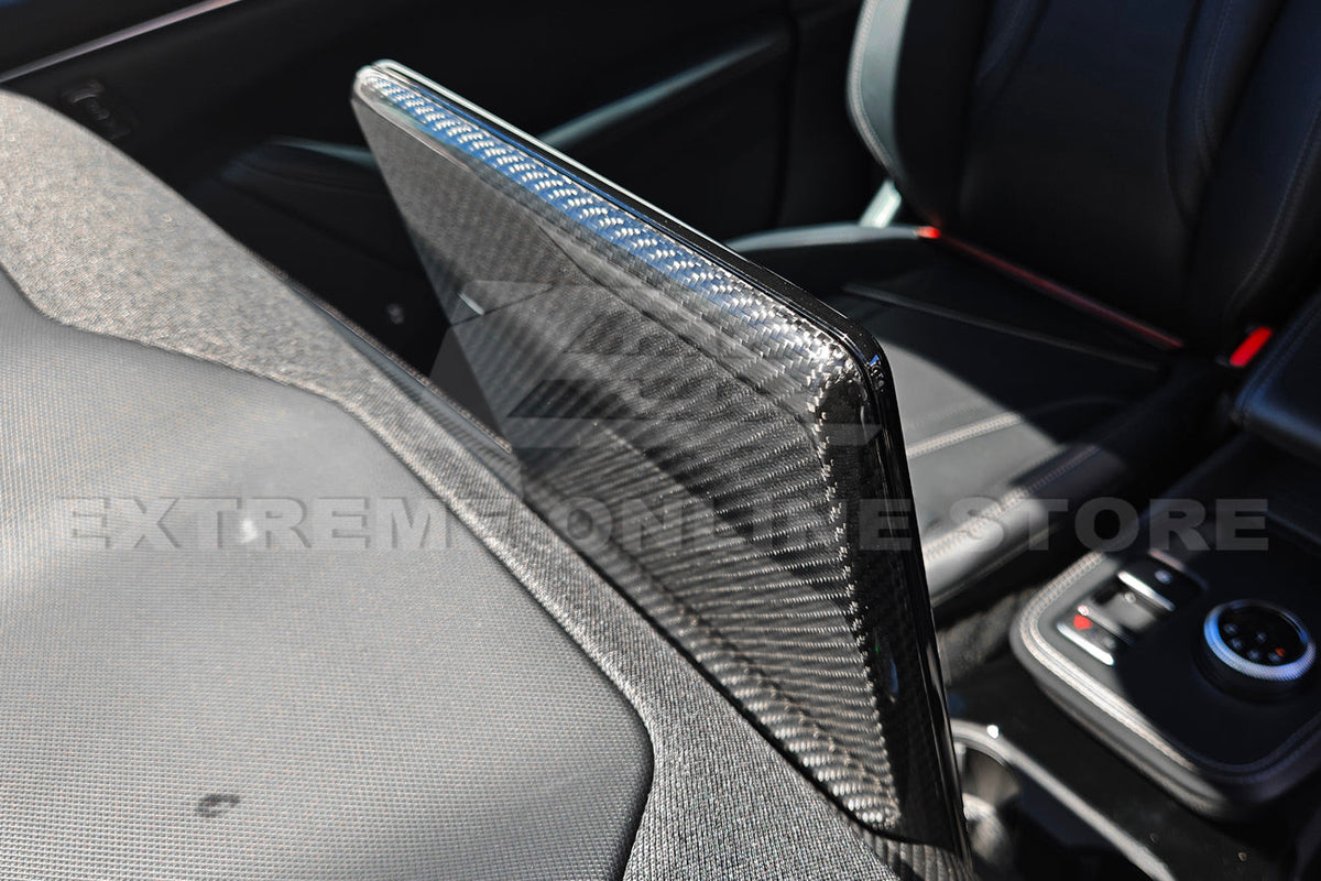 2021+ Ford Mustang Mach-E DRY CARBON FIBER Navigation Monitor Cover image 4