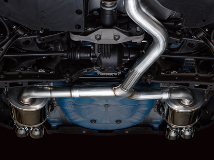 AWE Touring Edition Exhaust for VB Subaru WRX - Chrome Silver Tips image 4